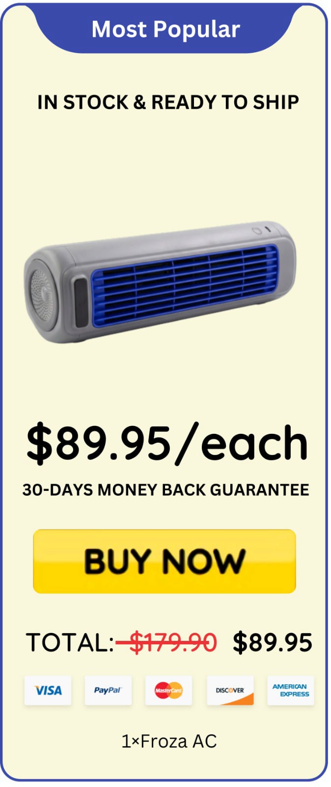Froza AC offer price